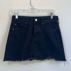 American Eagle Women’s Black Denim Mini Skirt Size 4